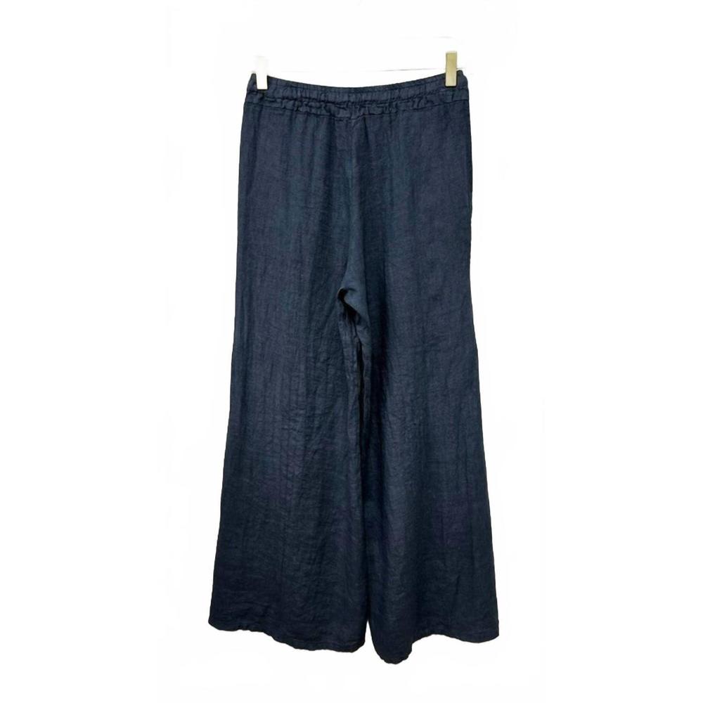NEW VENTI6 women's drawstring wide leg pant in slate blue